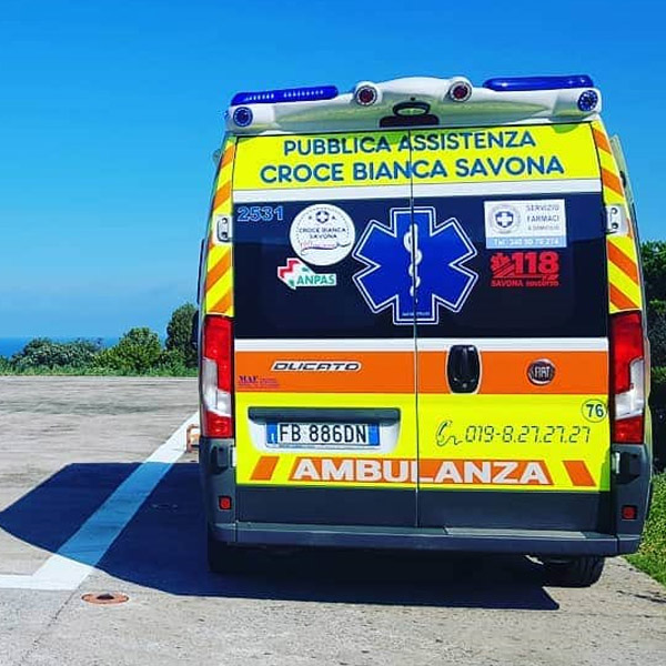 Ambulanza, Mezzi di trasporto Croce Bianca di Savona